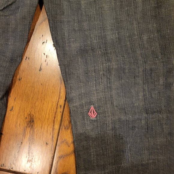 VOLCOM Junior's Jeans Dark Wash Denim Flare (Size 13) - Picture 10 of 11